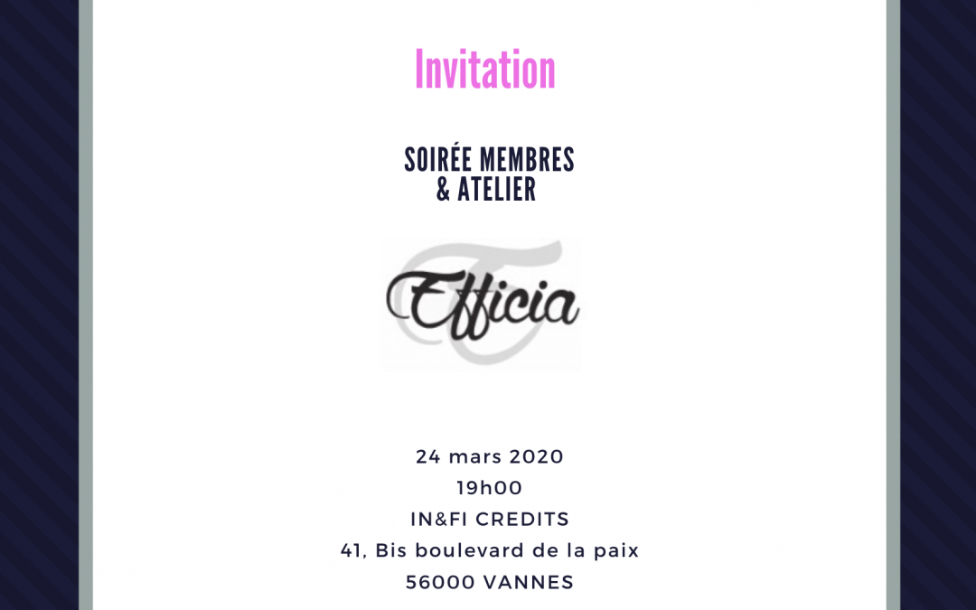 Soirée membres 24/03/2020