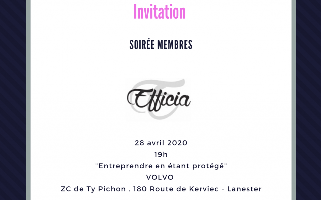 Soirée membres 28/04/2020