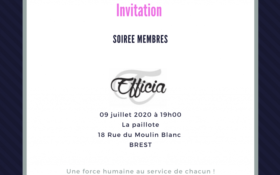 Soirée membres 09/07/2020