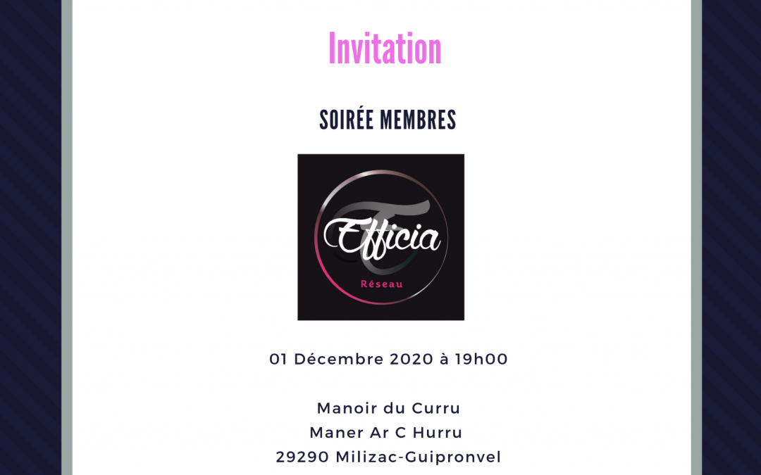 Soirée Membres 01/12/2020