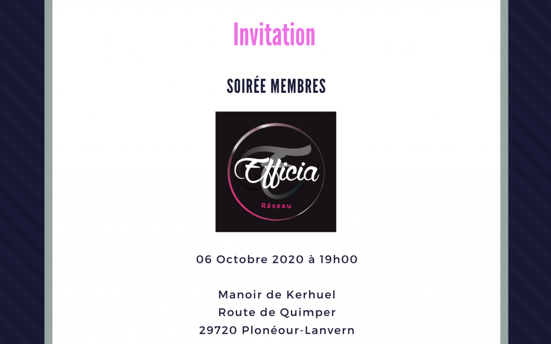 Soirée Membres 06/10/2020